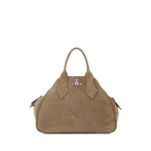 Vivienne Westwood Women Dove Grey Suede Medium Yasmine Handbag
